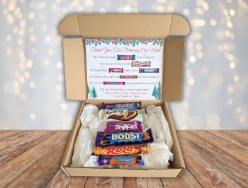 Introducing our Delivery Driver Christmas Chocolate Poem Gift Box! Packed with six delicious full-sized chocolate bars, it’s the perfect way to spread holiday cheer.