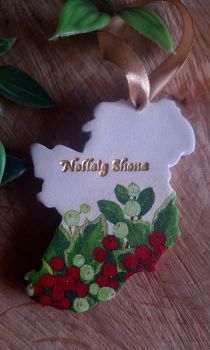 Nollaig Shona from.Ireland - Handmade air dry clay Christmas ornament&nbsp;