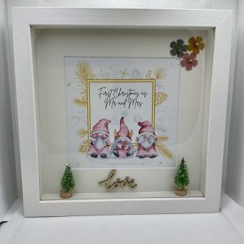 Handmade Christmas frame for couples