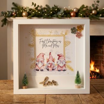 Handmade Christmas frame for couples