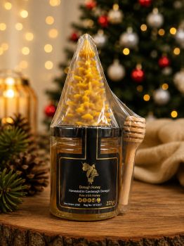 Celebrate the season of giving with our&nbsp;Small Xmas Gift Set, a delightful blend of nature&rsquo;s finest treasures and festive charm. Perfect for loved ones or as a thoughtful holiday gesture, this set includes:

1 Jar of Pure Wildflower Honey: A taste of nature's sweetness, harvested from wildflowers to provide rich, floral notes. Perfect for tea, toast, or baking.
Wooden Honey Dipper: Elegant and functional, this dipper makes serving honey effortless and mess-free.
Xmas Beeswax Tree Candle: Handcrafted from 100% natural beeswax, this festive tree-shaped candle adds a cozy glow and subtle honey aroma to any space.

Beautifully packaged for the holiday season, this gift set is a wonderful way to share warmth, sweetness, and joy with your friends and family.