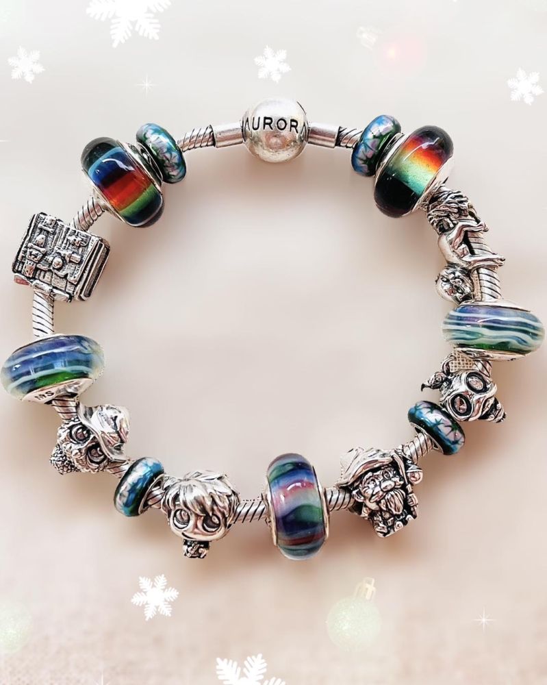 Mystic Codex Book Sterling Silver Charm Bead fits pandora Market