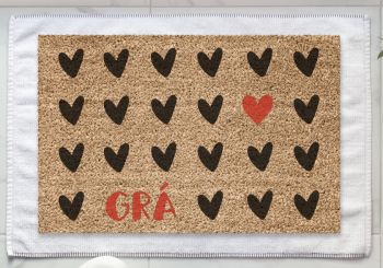 Add a touch of love OR some beautiful Gaeilge language to your doorstep, it&rsquo;s the perfect way to greet you or your guests every day! Our doormats also make wonderful gifts for Housewarmings, Weddings, Birthdays, Christmas or "just because".
&nbsp;
Gr&aacute; meaning &ldquo;Love&rdquo; is part of our As Gaeilge doormat range.&nbsp;
&nbsp;
All of our products are hand-painted and made to order with love just for you.
&nbsp;
Go Raibh Maith Agat!