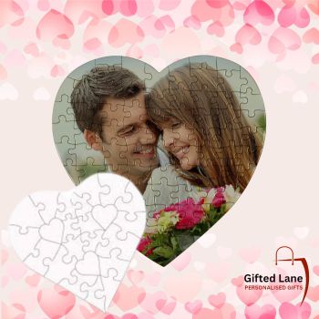 These personalised Heart Shaped Jigsaw can personalised with any pictures or text on them and is a unique present for someone special for Valentines, Weddings, Anniversary or any occasion. Another special personalised gift from Gifted Lane. Check out our store today like, comment and review on our full range of personalised gifts from Gifted Lane. Remember a personalised gift from Gifted Lane is always a special gift.