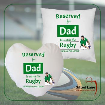 Check out our Rugby Themed Cushions from Gifted Lane just in time for kicking off of the 6 Nations. The cushions can personalised with the design shown but can be personalised further with any pictures or text on it. And are available in Square shape cushion or Heart shape cushion. They are the perfect present for the rugby enthusiat or even just for a treat for yourself and enjoy the rugby match.&nbsp;