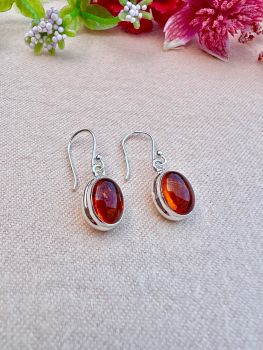 Baltic Amber Sterling Silver Earrings ,Amber is a powerful healer that gives the person who wears it a lovely sense of health and healing. Amber helps to balance emotions, clear the mind and release negative energy.