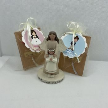 Handmade bookmarks for kids and religious events. Silver colourful.