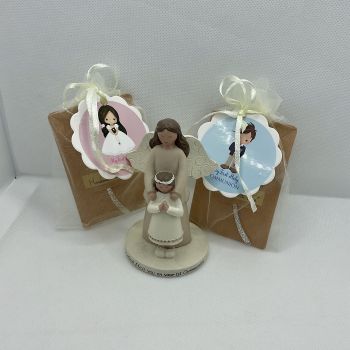 Handmade bookmark for Christening favours. Baby design.