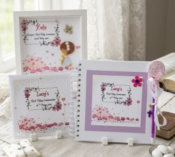 Handmade , personalised First Communion frame.