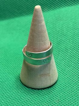 All of our silver rings are made with 100% recycled silver. We even recycle our own scrap silver when we can!&nbsp;