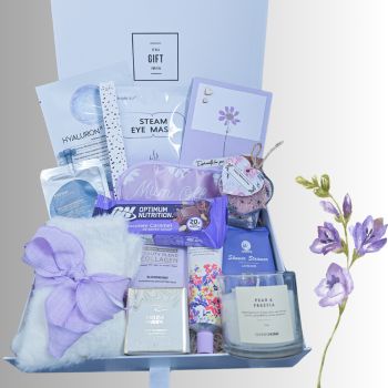 Luxury Self Care Gift Box: Lavender Spa Relaxation &amp; Pamper Hamper