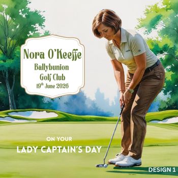 The Perfect Card for a Memorable Captain's or Lady Captain's Day ⛳
Mark the momentous occasion with more than just a card &mdash; give a&nbsp;keepsake to treasure forever.
My specially designed&nbsp;Captain&rsquo;s Day / Lady Captain&rsquo;s Day card&nbsp;is&nbsp;a thoughtful memento crafted to celebrate the day in style. Elegant, meaningful, and frame-worthy, it&rsquo;s not just a card&hellip;It&rsquo;s a&nbsp;forever keepsake. 💫
Whether it&rsquo;s a&nbsp;Captain&rsquo;s Day,&nbsp;Lady Captain&rsquo;s Day,&nbsp;birthday,&nbsp;retirement,&nbsp;competition win,&nbsp;Captain&rsquo;s Prize, or&nbsp;President&rsquo;s Day, these cards are made to be&nbsp;framed, remembered, and cherished.
Perfect for framing and remembering the day with pride, this card captures the spirit, celebration, and tradition of a truly special golfing event.