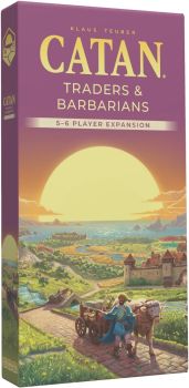 


&nbsp;
Expand your CATAN experience with this 5-6 Player Expansion for Traders &amp; Barbarians (6th Edition).
&nbsp;
&bull; Add up to 2 more players to your game
&nbsp;
&bull; Includes new purple and green player pieces
&nbsp;
&bull; Engaging new turn-taking mechanic
&nbsp;
&bull; Compatible with CATAN Traders &amp; Barbarians 6th Edition
&nbsp;
&bull; Requires CATAN Base Game and related expansions


&nbsp;
