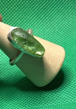 All of our silver rings are made with 100% recycled silver. We even recycle our own scrap silver when we can! 
