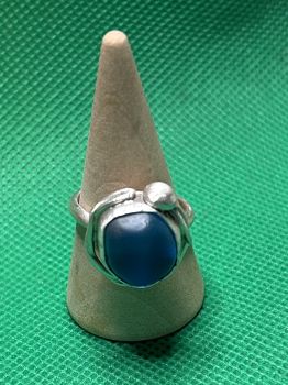 All of our silver rings are made with 100% recycled silver. We even recycle our own scrap silver when we can! 