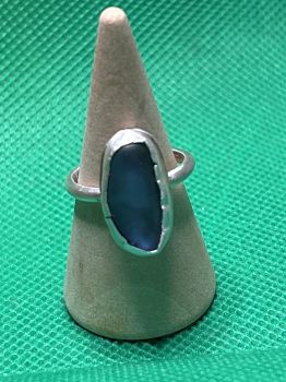 All of our silver rings are made with 100% recycled silver. We even recycle our own scrap silver when we can! 