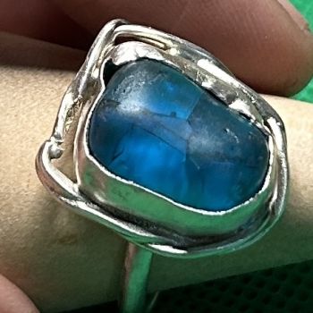 All of our silver rings are made with 100% recycled silver. We even recycle our own scrap silver when we can! 