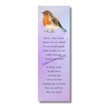 Bookmark with original poetry from Sandra Matthews.&nbsp;