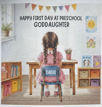 Celebrate a milestone that deserves to be remembered with a beautifully handcrafted&nbsp;First Day of Preschool&nbsp;keepsake card.
Printed on luxurious&nbsp;6x6 deluxe hammered cardstock, this premium personalised card is thoughtfully designed to mark one of life's very first big adventures. Each card is customised with your child's&nbsp;name and year, creating a treasured keepsake to cherish for years to come.
To make your card even more special, you can personalise your child's&nbsp;hairstyle, hair colour, and skin tone, creating a truly unique likeness that captures this unforgettable moment.
Thoughtfully designed and lovingly created, this bespoke keepsake is perfect for celebrating a day filled with excitement, new beginnings, and precious memories.
Because some moments deserve more &ndash; bespoke, personalised, and made to be treasured forever.
