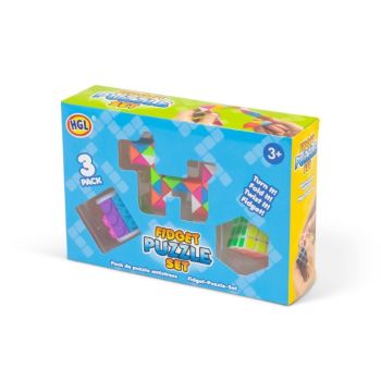 Keep your mind sharp and hands busy with this 3-in-1 Fidget Puzzle Set featuring a Magic Cube, Magic Snake, and Magic Circle Puzzle. Great for all ages!