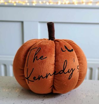PERSONALISED Large 17cm Orange Plush Pumpkin&nbsp;