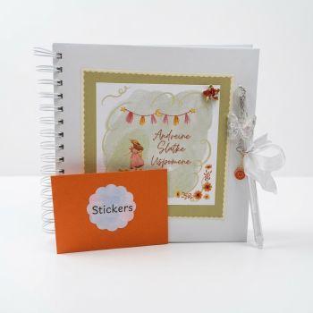 Personalised scrapbook keepsake and photo book- Travelling Journal and birthday present.