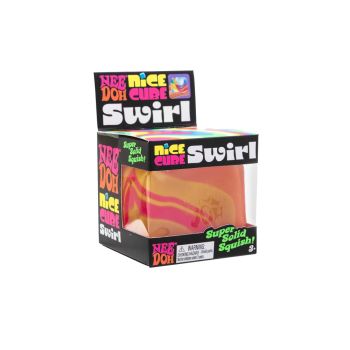 &nbsp;
Twist, squeeze, and watch it bounce back! The NeeDoh Nice Cube Swirl is a sensory fidget toy with a one-of-a-kind marbled colour blend for endless squishy fun.
Unit sent at random!