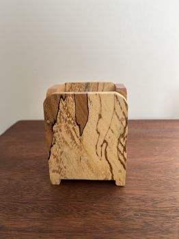 Handcrafted accessory box for multiple usage for your study table, dining table, art table. To hold your pens/pencils, art matirials, etc. A recepticale for your everday use items.