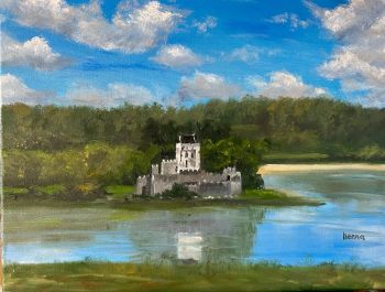 &nbsp;



&nbsp;





DOE CASTLE, IRELAND | Historic Reflection Oil Painting | 16"x12" on Stretched Canvas | Irish Countryside Art | Unique Gift for History Lover

