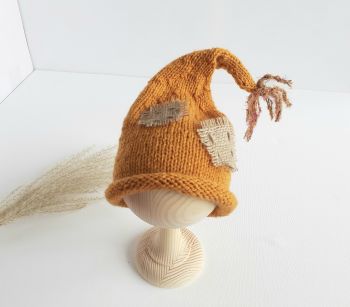 Newborn baby Halloween scarecrow hat