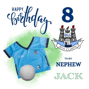 Show your pride for your county with this beautifully designed GAA Football Card, the ultimate keepsake for any Gaelic games supporter. Each card is fully personalized, featuring the player’s official GAA jersey, county crest, name, age, and relation – creating a one-of-a-kind collectible that celebrates both the individual and the tradition of the game.
Crafted with attention to detail, this card captures the passion and heritage of Gaelic football, making it an ideal gift for birthdays, milestones, or simply as a treasured memento. Whether it’s a young star just starting out, a proud parent or grandparent, or a lifelong fan with stories of the glory days, this card connects generations through the shared love of the GAA.
Durable, eye-catching, and designed to last, it’s more than just a card – it’s a celebration of identity, pride, and community spirit. A must-have for fans of all ages who want to keep their GAA story close to heart.