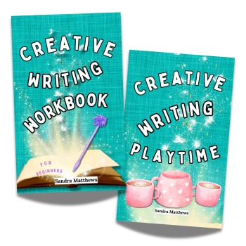 By Sandra Matthews.&nbsp; Lovely gift for the person who keeps "meaning" to start writing.&nbsp;&nbsp;
Creative Writing Workbook &amp; Creative Writing Playtime.
A workbook, a journal &amp; a random bookmark.
&nbsp;
&nbsp;