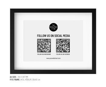 Custom QR Code – Link to Any Webpage, Forever!
What You Get: A high-quality QR code that links to any social media or webpage —active for as long as the website is live.
What’s Included:
· One Digital QR Code: Delivered to your inbox in JPEG format (default) as standard.
· Default Size: 5cm x 5cm.
· Default Colour: Classic black and white (Best for clarity).
· Permanent Link: Your QR code links to your chosen webpage forever, as long as the URL is active.
Optional Addons:
· An Additional Vector QR Code (Scalable and Transparent, PDF)
· An Additional XL Size QR Code (Jpeg)
· Custom Colour QR Codes (Request at Checkout)
· A4 Poster or A6 Postcard Design to print at home (Ref: Product Imagery)
No-Tech Skills Needed: We handle everything. Just give us a webpage link, and we'll email the QR code ready to share or print at home.
