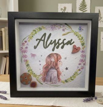 Name frame for home decoration