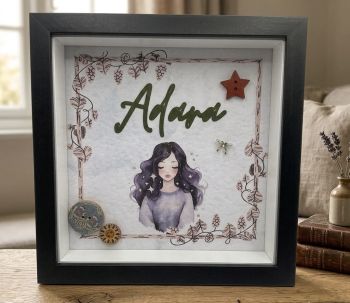 Name frame for home decoration