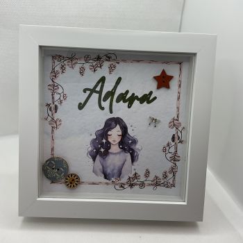 Name frame for home decoration