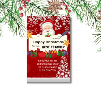 Cute, fun and practical gift for teacher at Christmas.
&nbsp;