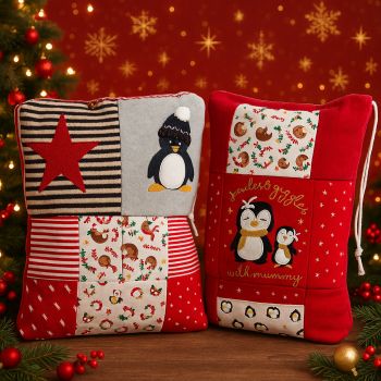 Cherish those first Christmas outfits with a special Christmas sack that can be used for years to come as your child grows.