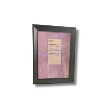 Size A Body Image Frame from Sandra Matthews
Original poetry 