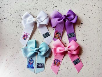 Personalised K Pop Demon Hunter Hair Bow - 4" Crocodile Clip Huntrix Saja Boys&nbsp;