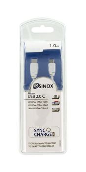 &nbsp;
&nbsp;


1m USB-C to Micro-USB 2.0 cable


Supports charging and data transfer up to 480 Mbps


Reversible plug for easy connection


Compatible with Android devices, MacBook and USB chargers


&nbsp;
&nbsp;