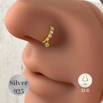 ♡ Details:
&bull; Material: 925 Sterling Silver / Gold-Plated
&bull; Wire Thickness: 0.6 mm (22 Gauge)
&bull; Length: 6 mm CZ + 4 mm
&bull; Weight: Approx. 2 mm
&bull; Closure: Continuous Hoop
&bull; Hypoallergenic &amp; Nickel-Free
&nbsp;