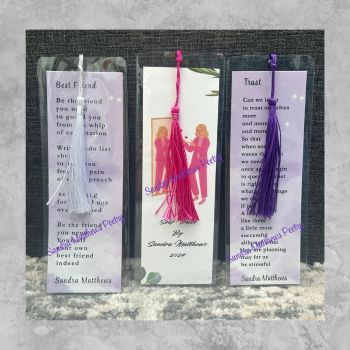 Trio of Self Trust Bookmarks from Irish poet Sandra Matthews&nbsp;
Small bookmarks, words that touch