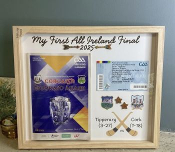 Memory Hurling frame with personalisation.