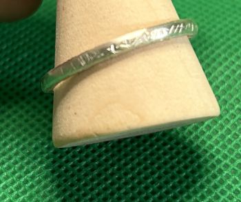 Sterling silver stacker ring