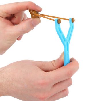 This Henbrandt Stretchy Poo Slingshot is a plastic toy that includes the slingshot and two sticky poo projectiles. The sticky poos can be fired from the slingshot and are designed to stick to surfaces such as glass and windows. This item makes a suitable party favour or pocket money toy. The slingshot measures approximately 7cm.&nbsp;
&nbsp;