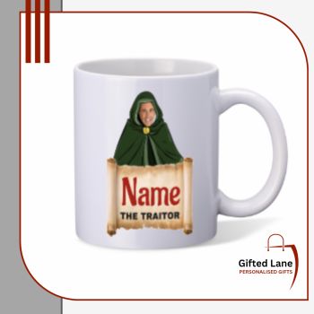 Are you a Traitor or a Faithful. Check out our fun themed Traitors Mug which are now available from Gifted Lane. They can be personalised with any headshot picture under a cloak with the owner name underneath. Another special personalised gift from Gifted Lane. Remember a personalised gift from Gifted Lane is always a special gift.