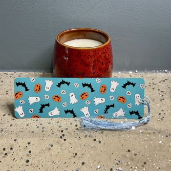Glossy Halloween bookmark.