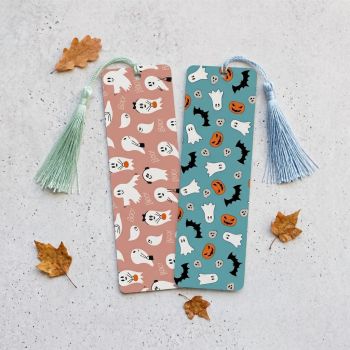 Glossy Halloween bookmark.
