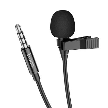 Professional lavalier microphone with 3.5mm jack and 2m cable. Omnidirectional pickup for clear sound, ideal for interviews, vlogs, and live recordings